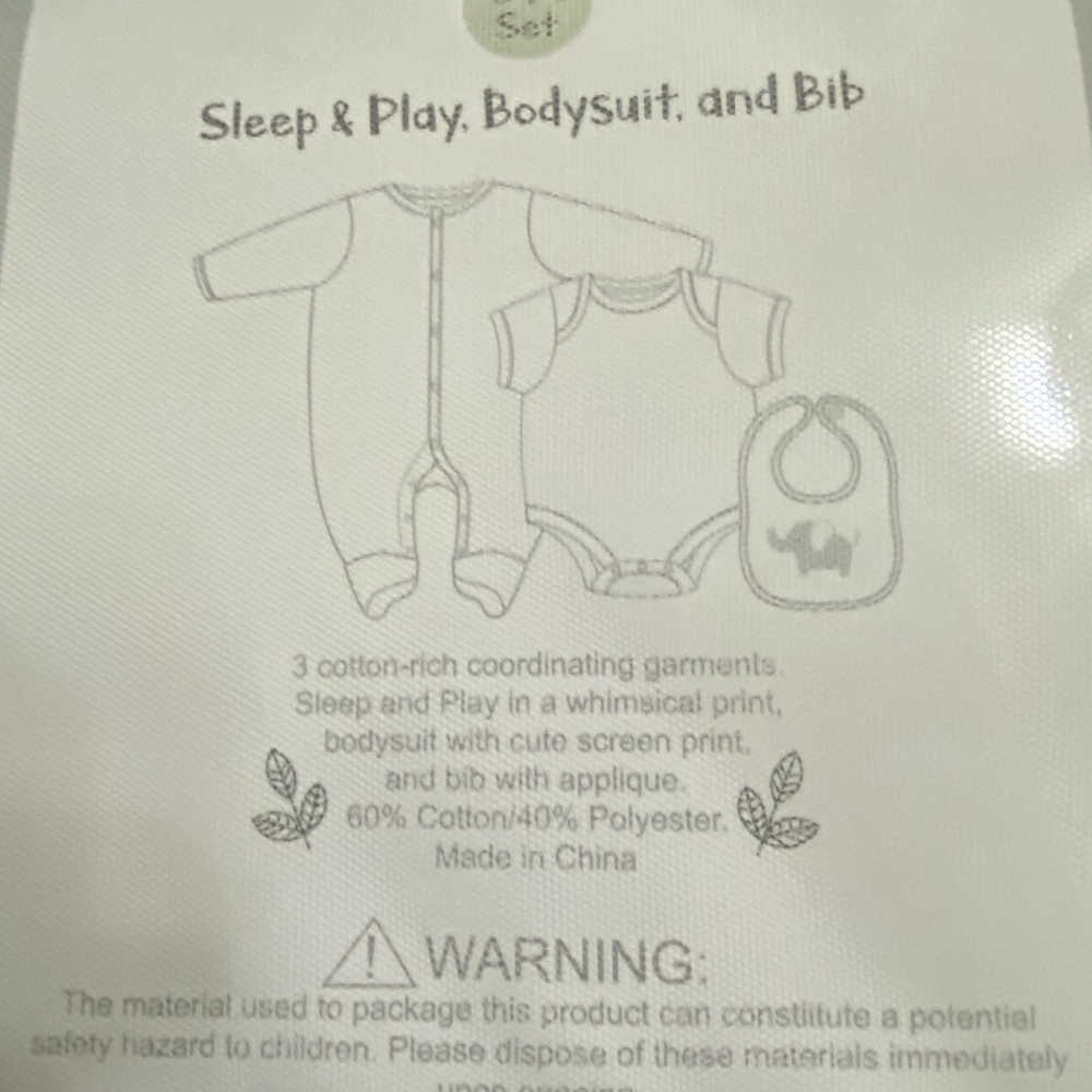 Duck Duck Goose Blue Elephant Baby Set - Picture 4 of 9
